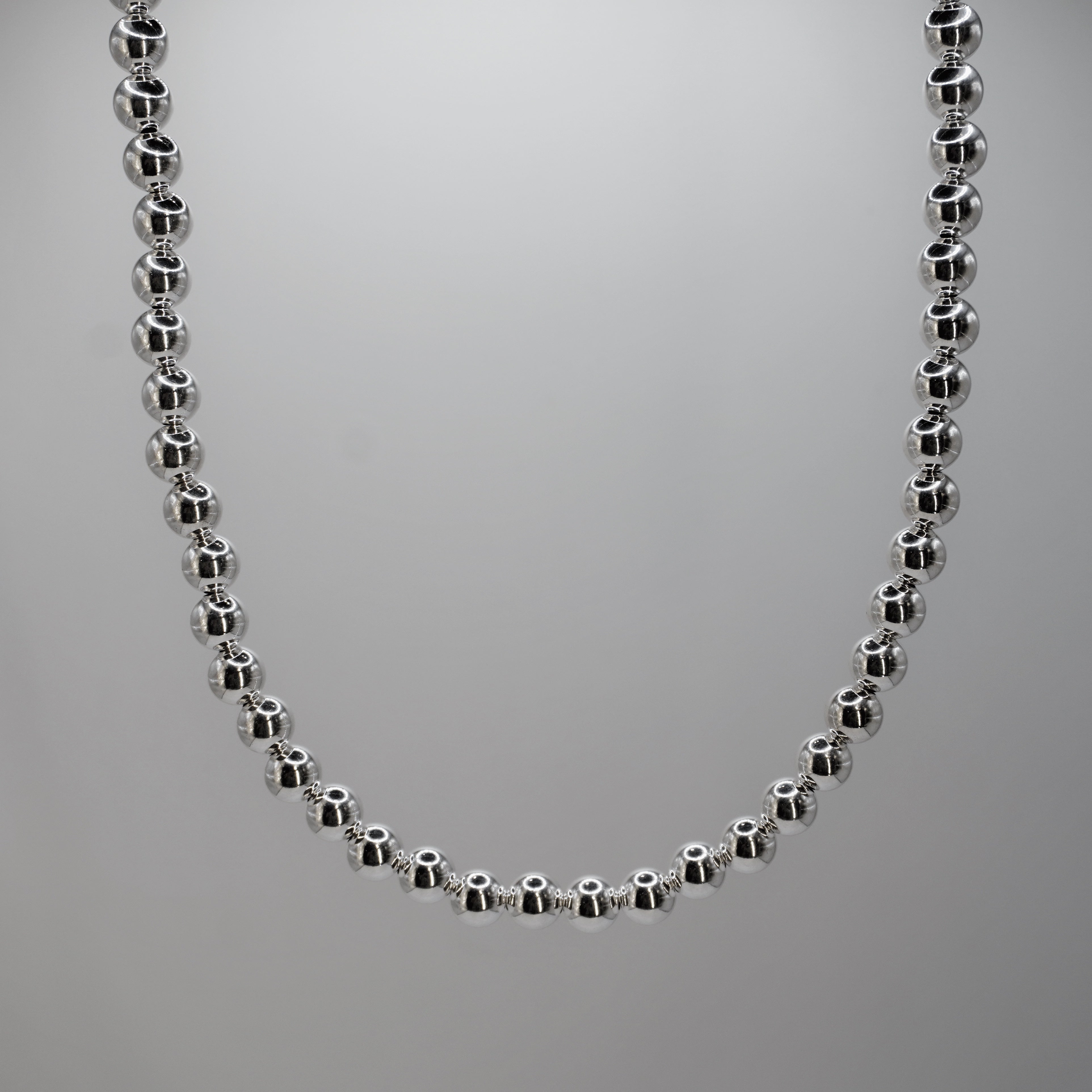 Big Balls Silver Chain Necklace