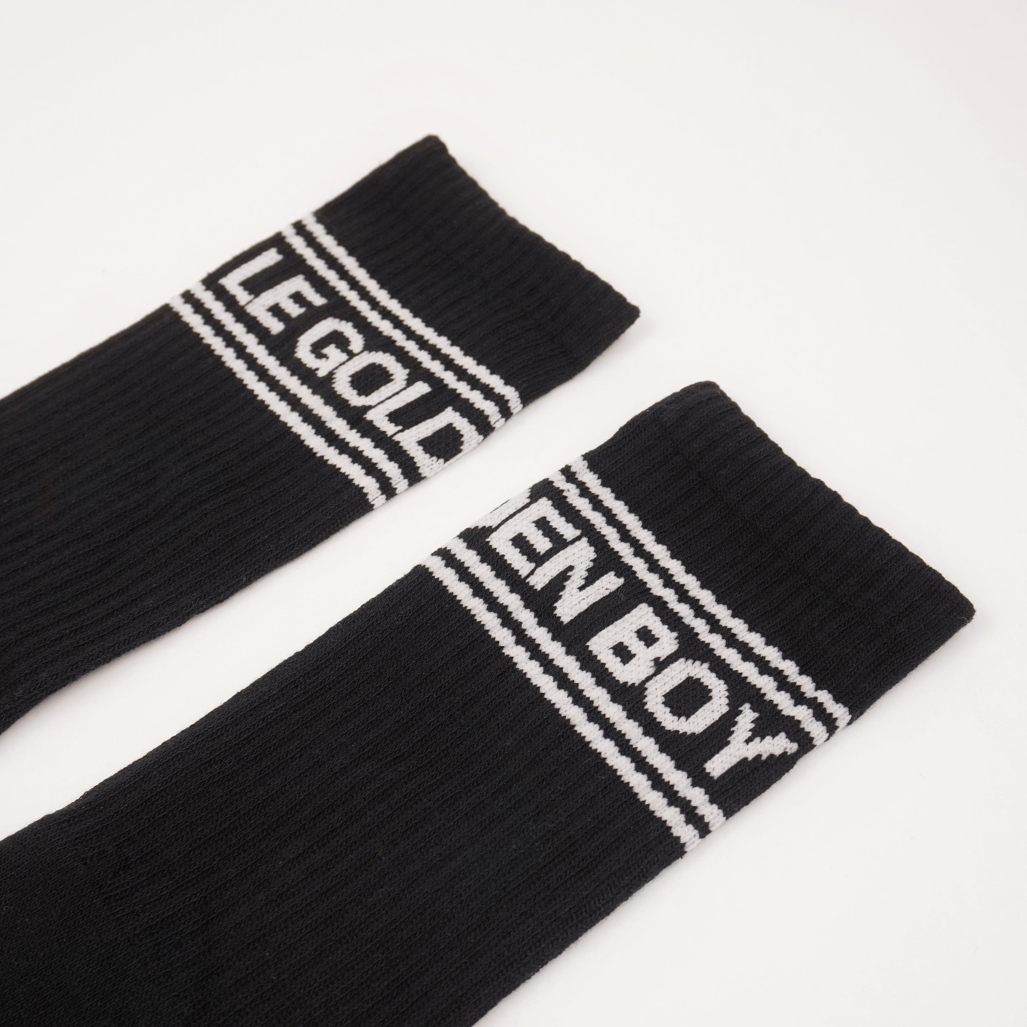LeGoldenBoy Socks - Black High Crew